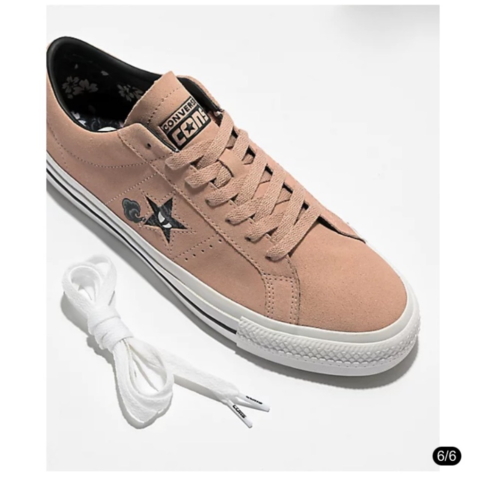 Converse One Star Pro Clay Pink Suede Skate Shoes - Picture 2 of 12
